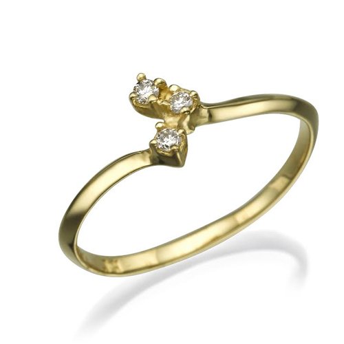 טבעת יהלומים "ברנדה" בעיצוב עדין ויוקרתי