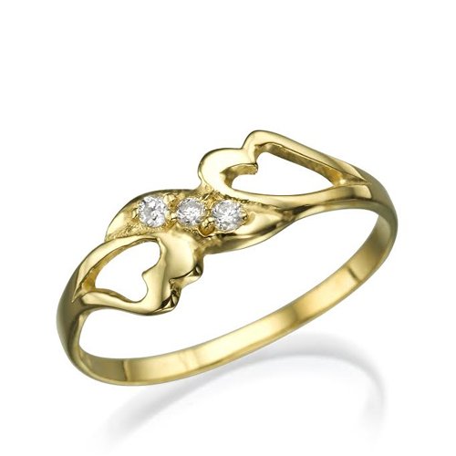 טבעת זהב "איזבל" בשיבוץ יהלומים מבריקים