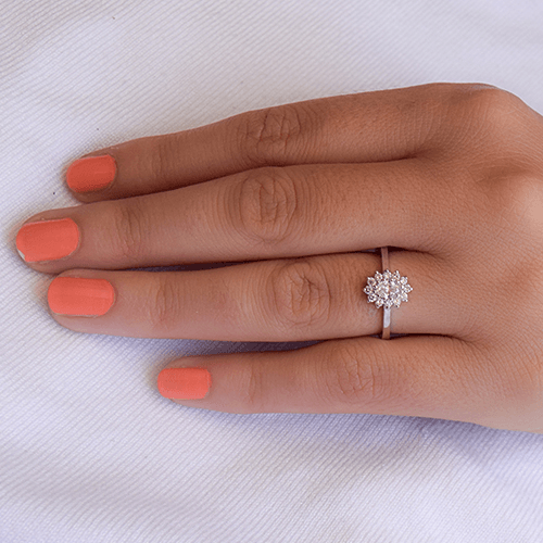 טבעת יהלומים "הנסיכה דיאנה" 0.60 קראט